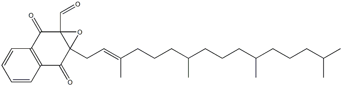 1a,7a-Dihydro-1a-[(2E)-3,7,11,15-tetramethyl-2-hexadecenyl]-7a-formylnaphth[2,3-b]oxirene-2,7-dione Struktur