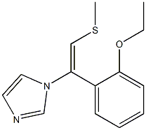 1-[(E)-2-Methylthio-1-[2-ethoxyphenyl]ethenyl]-1H-imidazole Struktur