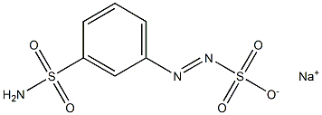 m-Sulfamoylbenzenediazosulfonic acid sodium salt Struktur