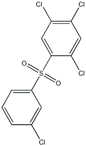 2,4,5-Trichlorophenyl 3-chlorophenyl sulfone Struktur