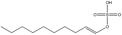 Sulfuric acid hydrogen 1-decenyl ester Struktur