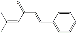 (1E)-1-Phenyl-5-methyl-1,4-hexadiene-3-one Struktur