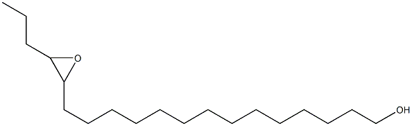 15,16-Epoxynonadecan-1-ol Struktur