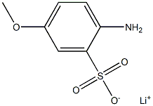 2-Amino-5-methoxybenzenesulfonic acid lithium salt Struktur