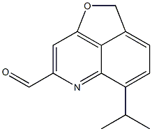 8-Isopropyl-5H-furo[2,3,4-de]quinoline-2-carbaldehyde Struktur