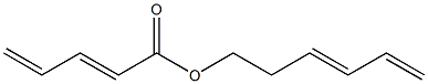 (E)-2,4-Pentadienoic acid (E)-3,5-hexadienyl ester Struktur