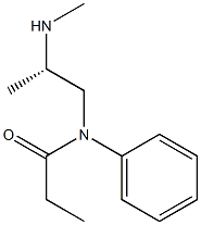 (-)-N-[(S)-2-(Methylamino)propyl]-N-phenylpropionamide Struktur