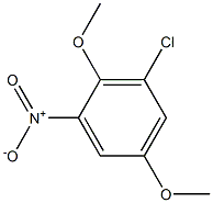 3-Chloro-2,5-dimethoxy-1-nitrobenzene Struktur