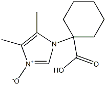 1-[(4,5-Dimethyl-1H-imidazole 3-oxide)-1-yl]cyclohexane-1-carboxylic acid Struktur