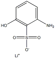 2-Amino-6-hydroxybenzenesulfonic acid lithium salt Struktur