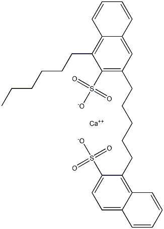 Bis(1-hexyl-2-naphthalenesulfonic acid)calcium salt Struktur