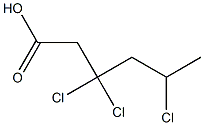 3,3,5-Trichlorohexanoic acid Struktur