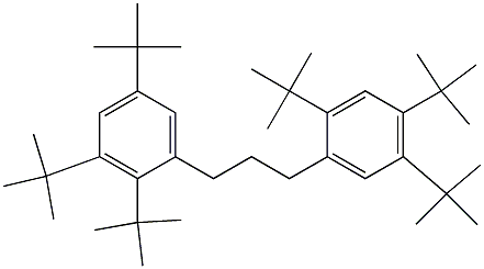 1-(2,3,5-Tri-tert-butylphenyl)-3-(2,4,5-tri-tert-butylphenyl)propane Struktur