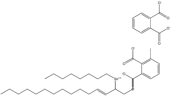 Bis[phthalic acid 1-(1-tridecenyl)]dioctyltin(IV) salt Struktur