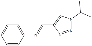 1-Isopropyl-4-[(phenylimino)methyl]-1H-1,2,3-triazole Struktur