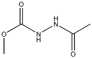 2-Acetylhydrazinecarboxylic acid methyl ester Struktur