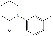 1-(3-Methylphenyl)-2-piperidone Struktur