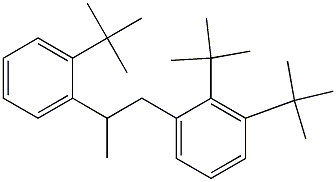 1-(2,3-Di-tert-butylphenyl)-2-(2-tert-butylphenyl)propane Struktur