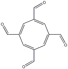 Cyclooctatetraene-1,3,5,7-tetracarbaldehyde Struktur