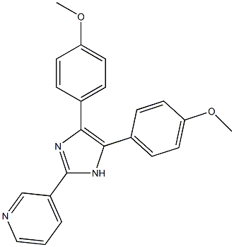 4,5-Bis(4-methoxyphenyl)-2-(3-pyridyl)-1H-imidazole Struktur