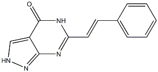 6-Styryl-2H-pyrazolo[3,4-d]pyrimidin-4(5H)-one Struktur