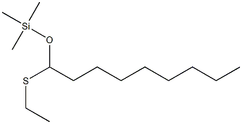 Nonanal O-trimethylsilyl-S-ethyl thioacetal Struktur