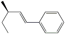 [R,(-)]-3-Methyl-1-phenyl-1-pentene Struktur