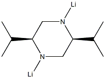 (2S,5S)-2,5-Diisopropyl-1,4-dilithiopiperazine Struktur