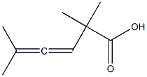 2,2,5-Trimethyl-3,4-hexadienoic acid Struktur