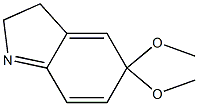 3,5-Dihydro-5,5-dimethoxy-2H-indole Struktur