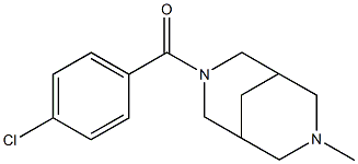 3-(4-Chlorobenzoyl)-7-methyl-3,7-diazabicyclo[3.3.1]nonane Struktur