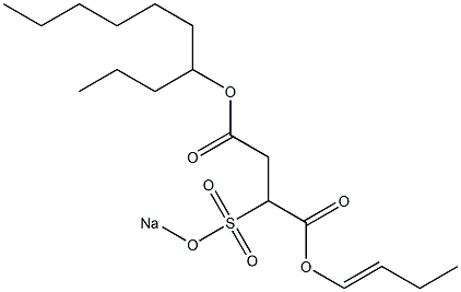 2-(Sodiosulfo)succinic acid 4-decyl 1-(1-butenyl) ester Struktur