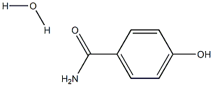 p-Hydroxybenzamide hydrate Struktur