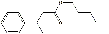 3-Phenylpentanoic acid pentyl ester Struktur