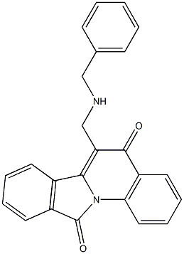 6-[(Benzylamino)methyl]isoindolo[2,1-a]quinoline-5,11(5H)-dione Struktur