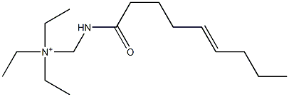 N,N-Diethyl-N-[(5-nonenoylamino)methyl]ethanaminium Struktur