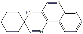 Spiro[1,2,4-triazino[5,6-c]quinoline-3(4H),1'-cyclohexane] Struktur