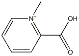 1-Methylpyridinium-2-carboxylic acid Struktur