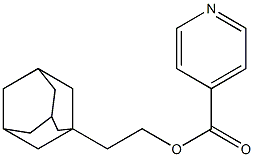 Isonicotinic acid 2-(1-adamantyl)ethyl ester Struktur