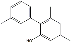 3,5-Dimethyl-2-(3-methylphenyl)phenol Struktur