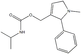 N-Isopropylcarbamic acid [(2,5-dihydro-1-methyl-2-phenyl-1H-pyrrol)-3-ylmethyl] ester Struktur