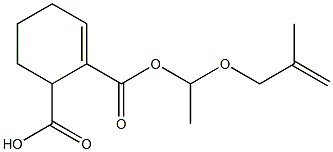 1-Cyclohexene-2,3-dicarboxylic acid hydrogen 2-[1-(methallyloxy)ethyl] ester Struktur