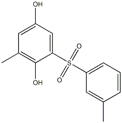 2,5-Dihydroxy-3,3'-dimethyl[sulfonylbisbenzene] Struktur