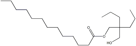 Tridecanoic acid 2-(hydroxymethyl)-2-propylpentyl ester Struktur