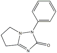 3,5,6,7-Tetrahydro-3-phenyl-2H-pyrrolo[1,2-b][1,2,4]triazol-2-one Struktur