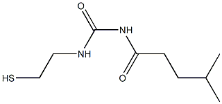 1-(4-Methylpentanoyl)-3-(2-mercaptoethyl)urea Struktur