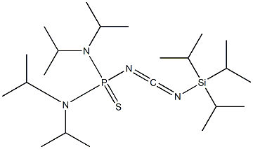 1-(Triisopropylsilyl)-3-[bis(diisopropylamino)phosphinothioyl]carbodiimide Struktur