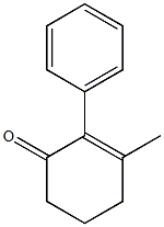 2-Phenyl-3-methyl-2-cyclohexene-1-one Struktur