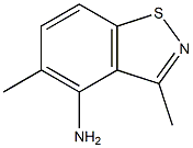 3,5-Dimethyl-1,2-benzisothiazol-4-amine Struktur