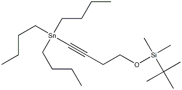 Tributyl[4-(tert-butyldimethylsiloxy)-1-butynyl]stannane Struktur